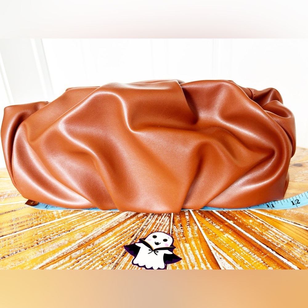 NWOT ASOS Brown Faux Leather Clutch